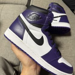 Air Jordan 1 Retro OG High Court Purple 2.0 Size 10.5
