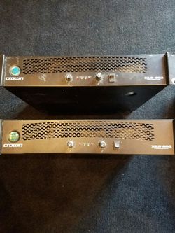 2 Crown Amps