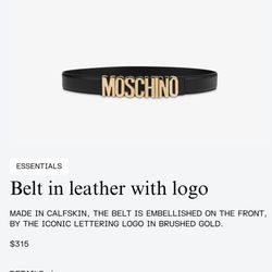 Moschino Black Belt 