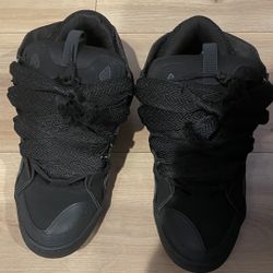 lanvin curb sneaker black