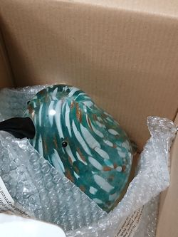 Snow Bird 7 Inch Murano Hand Blown Glass $20