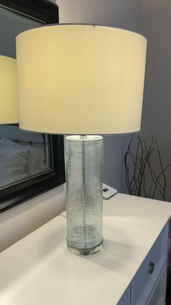 Light Teal Glass Lamp
