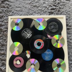 Handmade Vinyl Record Wall Art