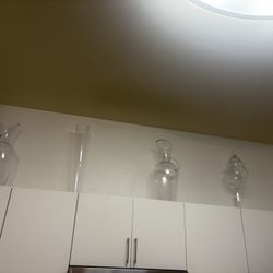 Five Oversized Glass Wear