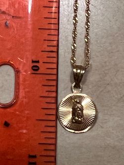 Necklace with VIRGEN de Guadalupe