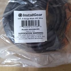 8 Guage OFC wire 25ft New INSTALLGEAR