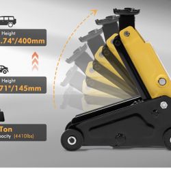 2 Ton Car Jack Lift, Heavy Duty Hydraulic Jack for SUV & Mini RV, Low Profile Design, All Steel Construction, Lifting Range 5.7"-15.8",