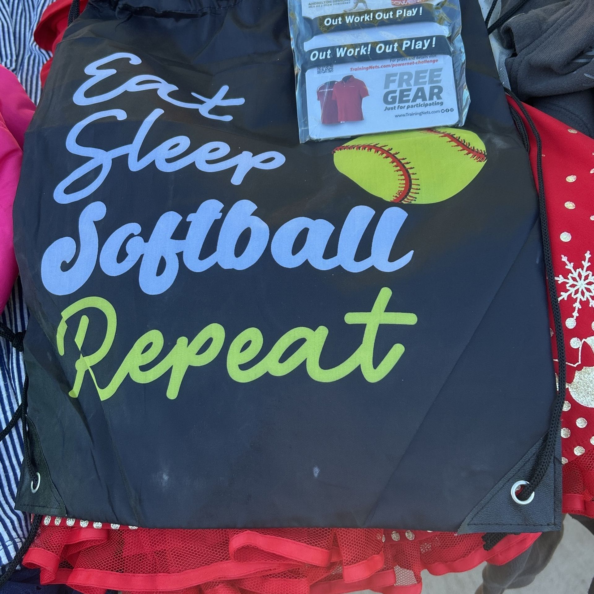 Softball Braclet And Bag Combo