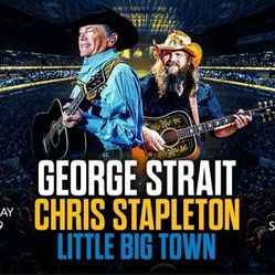 George STRAIT & Chris STAPLETON - GREAT SEATS, Clear VIEW, AISLE SEATS