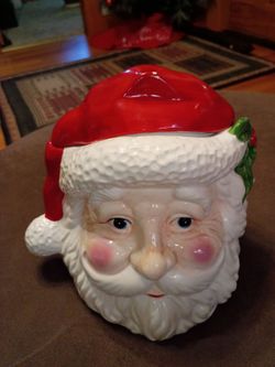 Santa Claus Ceramic Cookie Jar