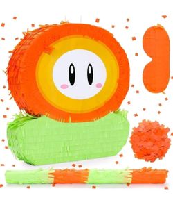 0232 Super Mario Flower Pinata Bundle with a Blindfold