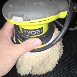 Electric Polisher with Wool Pad