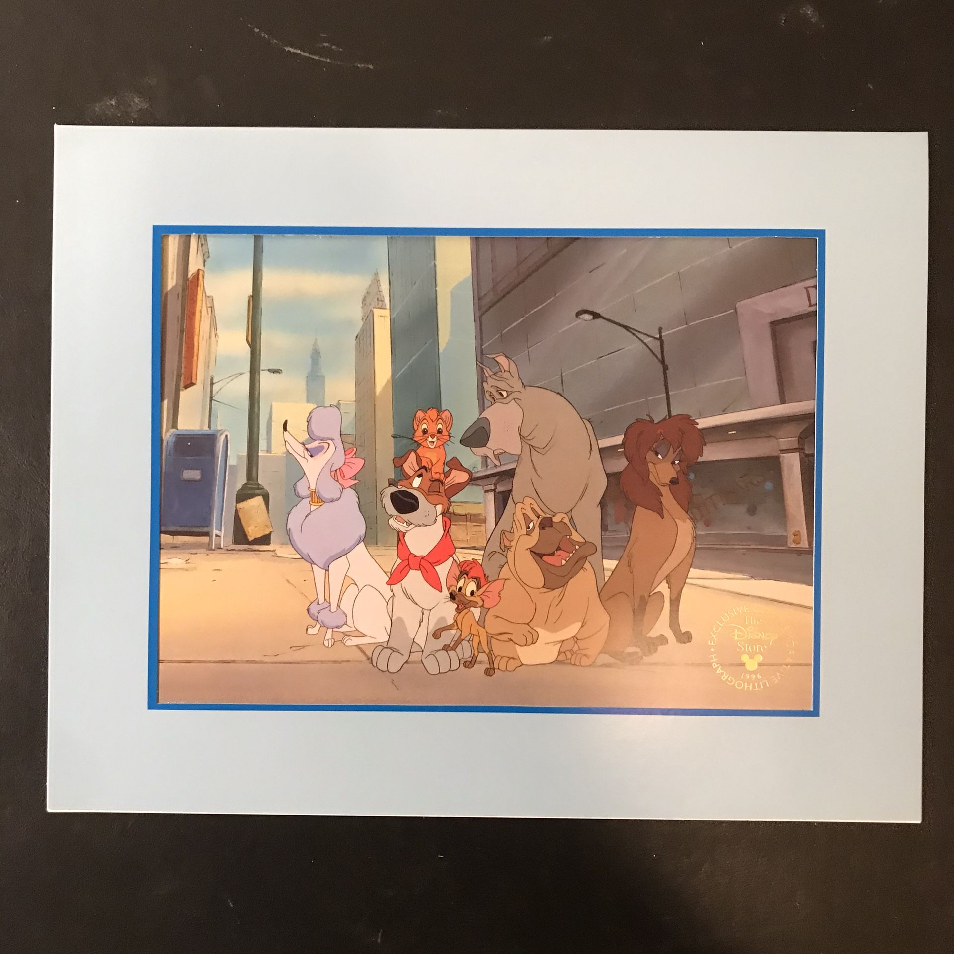 Disney’s OLIVER & COMPANY, Exclusive Commemorative Lithograph 1996, new with it’s original packaging