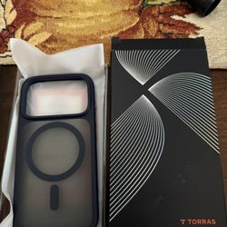 New iPhone 17 Pro Black Phone Case With Interchangeable Color Side Buttons 