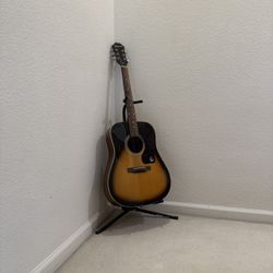Acoustic  Guitar 🎸 And stand