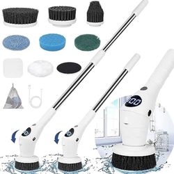 Electric Cordless Spin Cleaning Brush 8-in-1 NEW