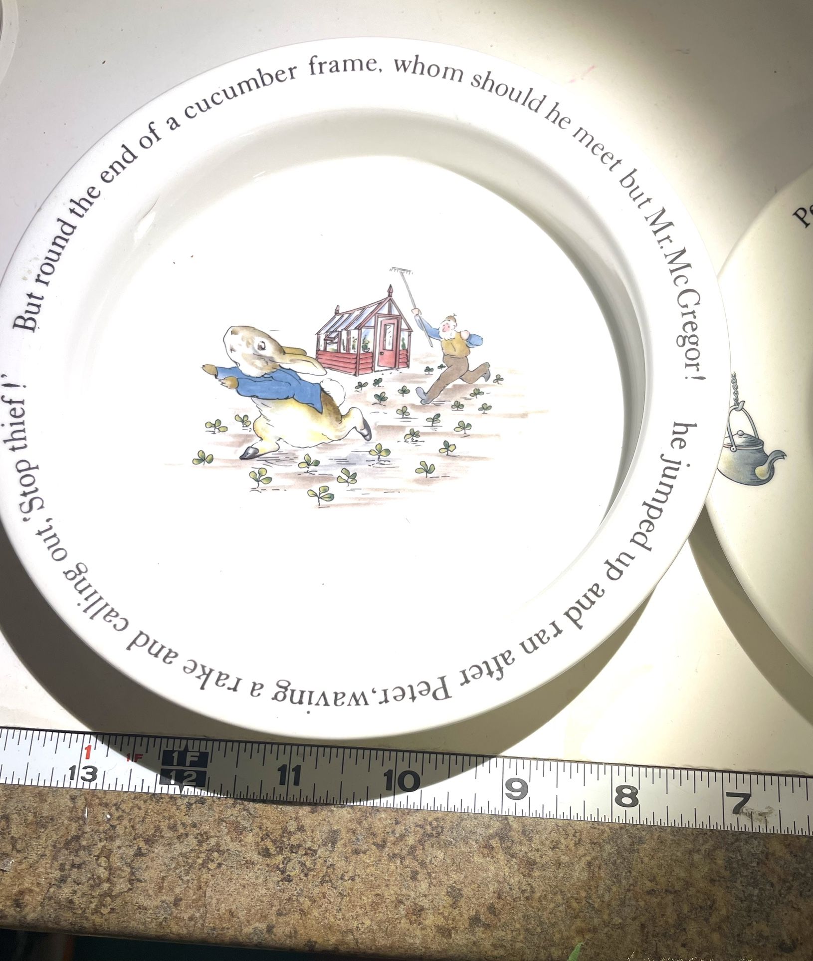 Collectible Wedgwood Peter Rabbit Bowl And Plate