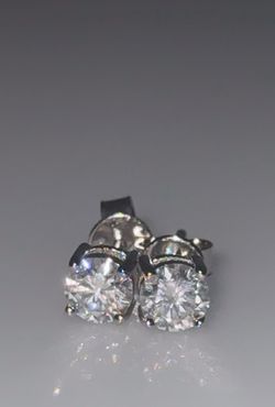 Mossanite earrings