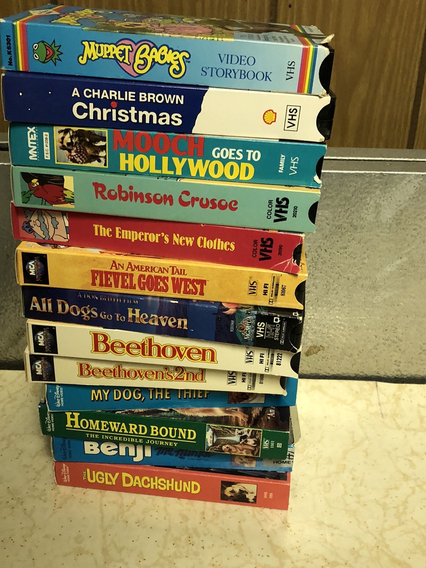 Assorted Children’s VCR Tapes $2 Each
