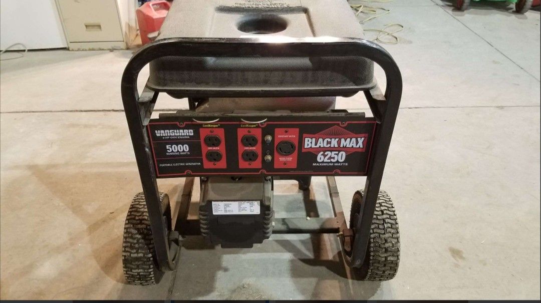 Black Max Generator 6250 Running Watts Never Been Used