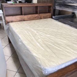 Cama Queen Size Madera De Pino