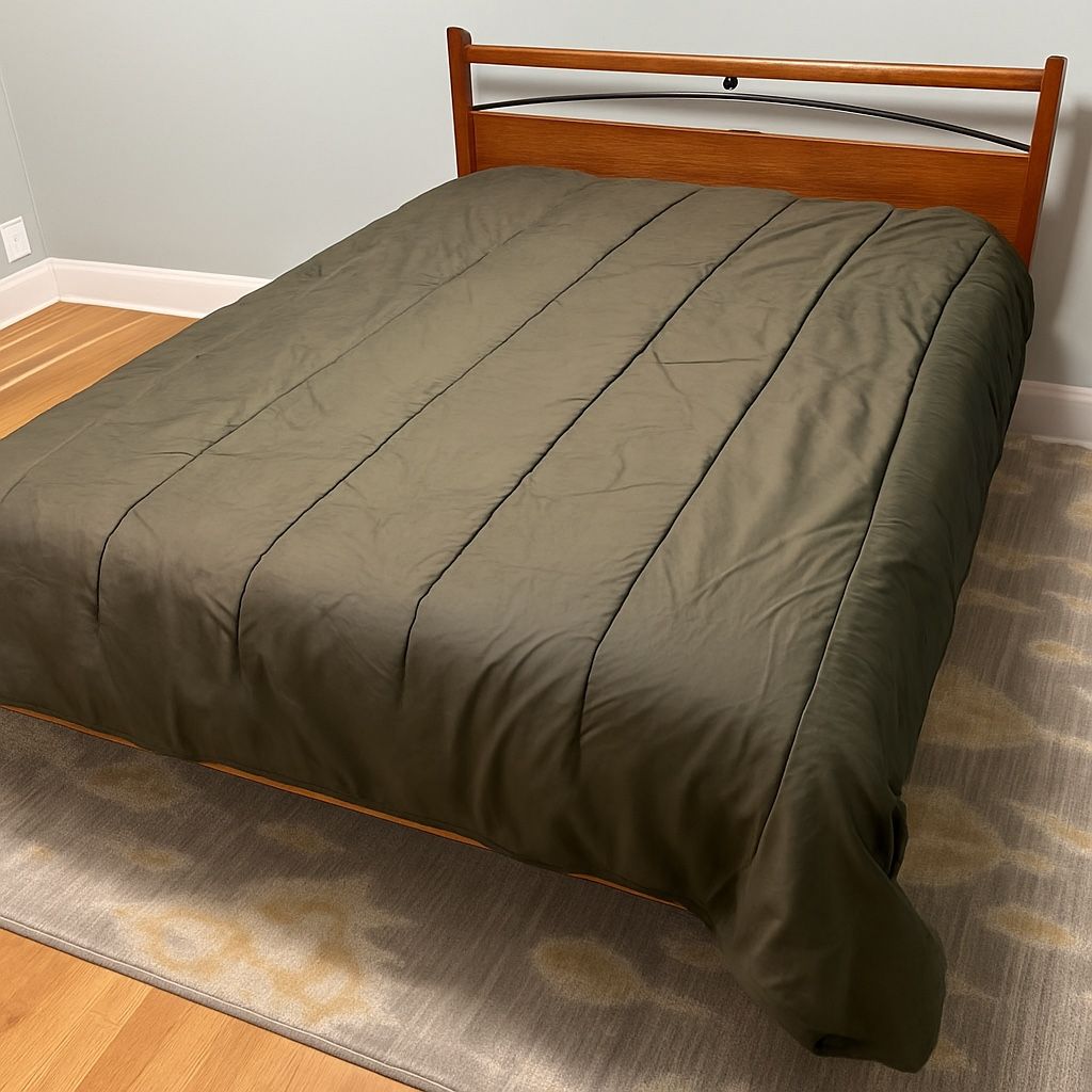 Queen Bedroom Set – Solid Cherry Bed + PranaSleep Mattress + 8x10 Rug