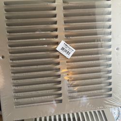 10" X 10" Return Air Filter Grille - Filter Included - Easy Plastic Tabs for Removable Face/Door - HVAC Vent Duct Cover - White [Outer Dimensions: 11.