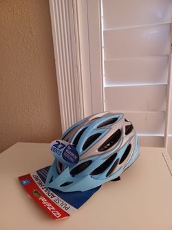 Brand new adult blue bicycle  helmet