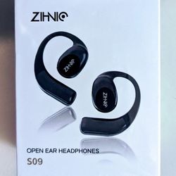 *BRAND NEW, IN BOX* ZIHNIC TRUE WIRELESS OPEN EAR HEADPHONES S09 - BLACK