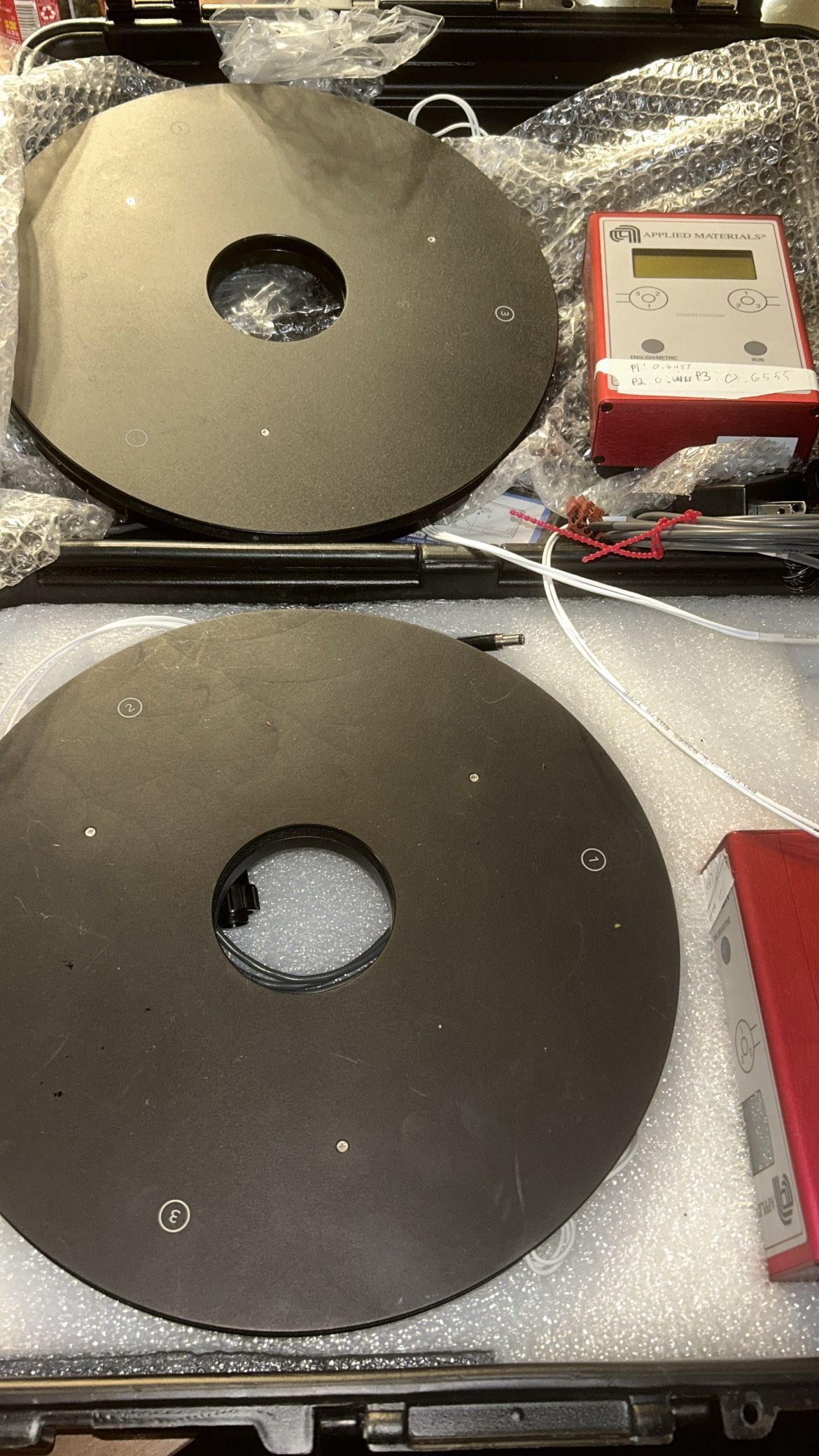 Applied  Materials 3-channel Heater Susceptor Leveling System (complete System)