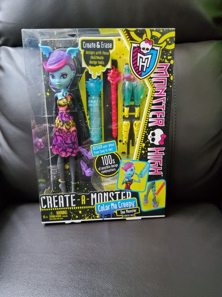 MOSTER HIGH CREATE-A-MONSTER COLOR ME CREEPY SEA