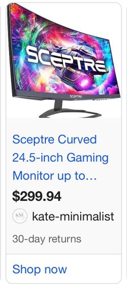 Sceptre Curved 240hz Gaming Monitor