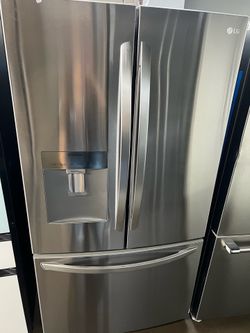 OPEN BOX LG FRENCH STYLE REFRIGERATOR STAINLESS STEEL