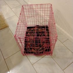 Small Animal Cage, Pink, $25
