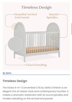 Moonstruck Grey Eloise 4-in-1 Convertible Crib/ Mattress sold separately