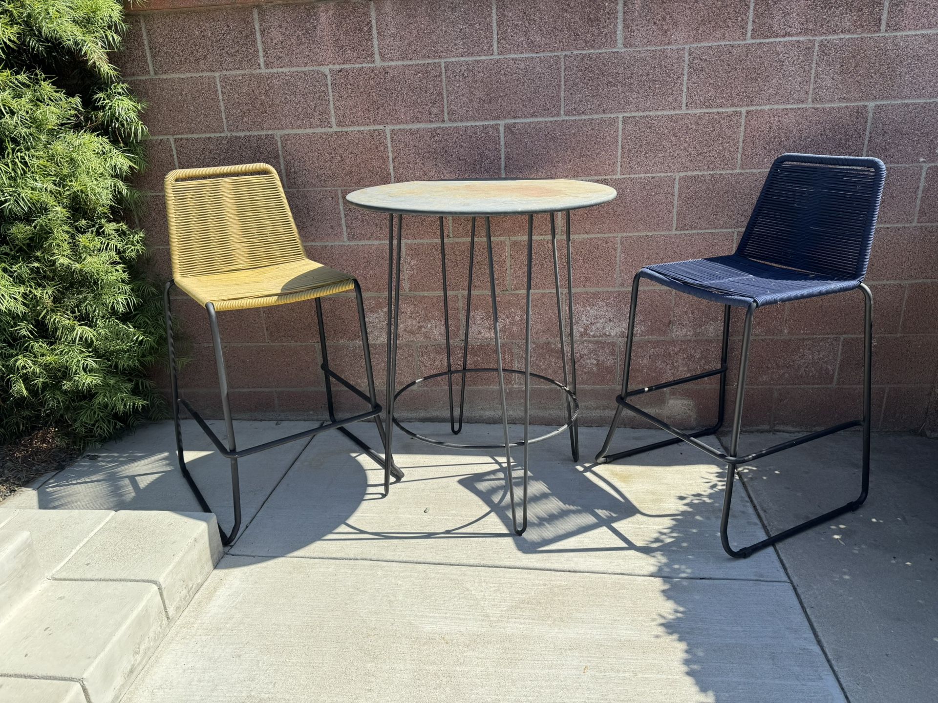 Tall Metal Outdoor Table