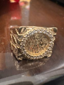 14K Centenario Nugget Ring
