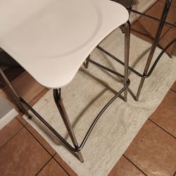 White Bar Height  Stools 