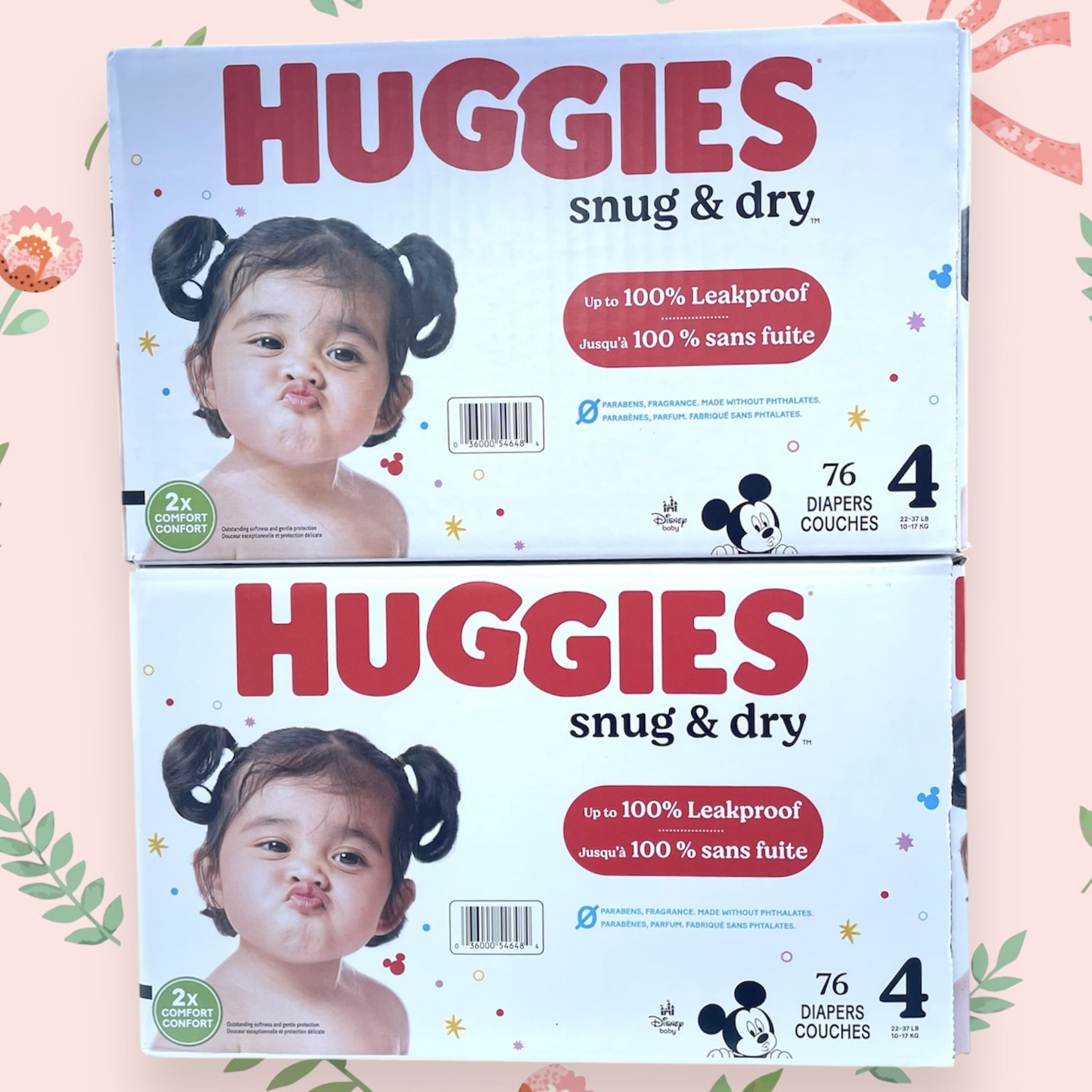 Huggies Snug & Dry Diapers 76 Count Size 4