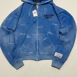Blue Sun Faded Gallery Department Zip Up Hoodie