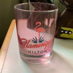 Flamingo Hilton Laughlin NV Pink Rocks Glass