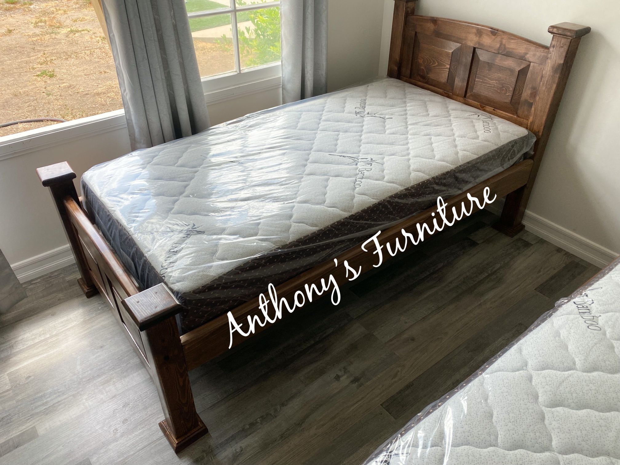 Twin Bed & Bamboo Mattress 