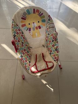 Bright Starts Playful Pinwheels Portable Baby Bouncer with Vibrating Infant Seat, 0-6 Months (Unisex)