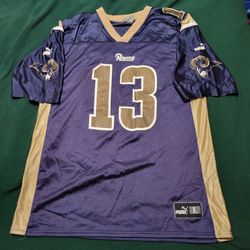 Used Vintage St. Louis Rams Kurt Warner Puma Jersey, Men's Large 