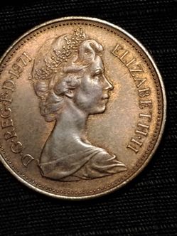 1971 Queen Elizabeth ll 2 Pence Coin