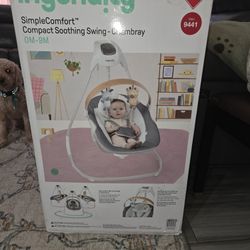 Baby swing Color Chambray (greyish