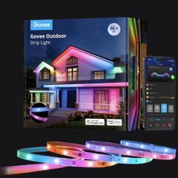 Govee Wi-Fi RGBIC Outdoor Strip Lights (98.4ft) NEW