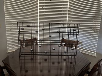 Candelabra LARGE Contemporary 3d Hanging Metal Wall Art with Tealight Candles included Halloween