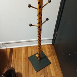 Hand Painted Childs Coat Rack. 
