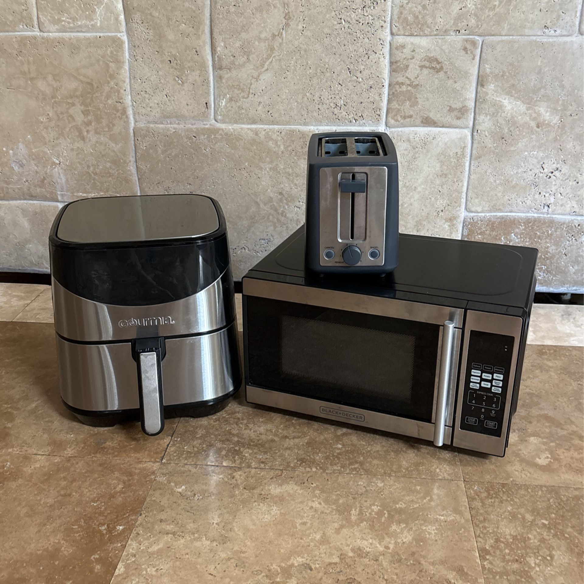 Air Fryer, Toaster,  and Microwave